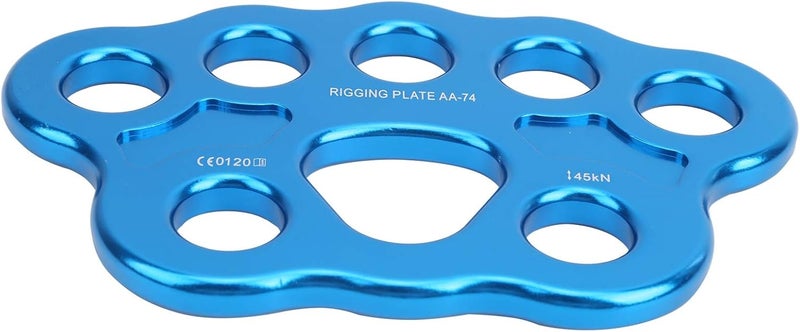 CHICIRIS High Strength Rigging Plate, 45KN Load Capacity, 8-Hole Design, Lightweight Aluminum Alloy Split Connector for Climbing, Mountaineering, Camping, and Ropework Training - Image 1
